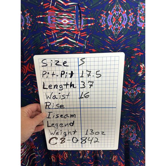 Tracy Negoshian women’s dress fit & flare long sleeve colorful feminine modern - Picture 11 of 11